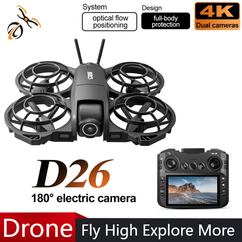 D26 Drone 4K Aerial HD 180° Ca - đánh giá và giá Drone Battery Adapter