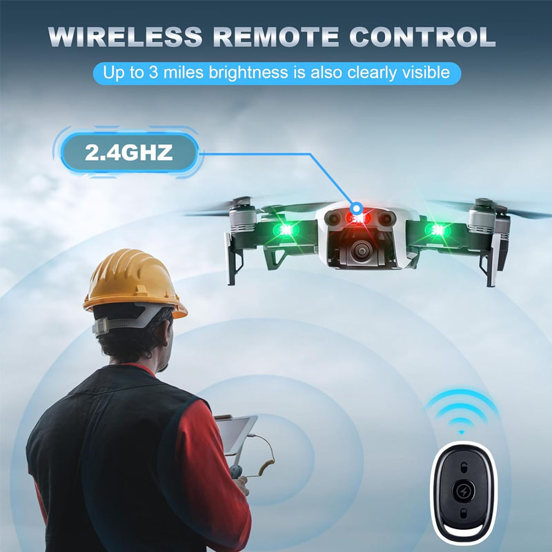 Wireless LED Drone Strobe Ligh - đánh giá và giá Drone Beacon Light